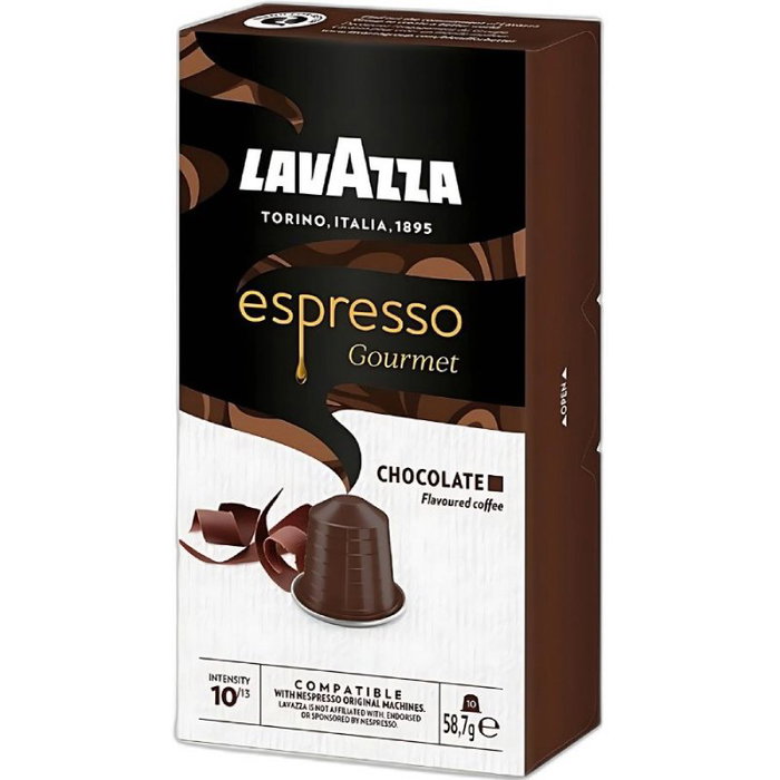 Lavazza Espresso Gourmet Chocolate para cafeteras Nespresso, 10 cápsulas